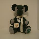 This bears is made from a Michigan State University Sweat Shirt