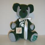 This bears is made from a Michigan State University Sweat Shirt