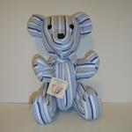 This bear was made from a Men's Blue Dress Shirt