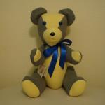 Yellow and Gray Women's Jog Suit Bear